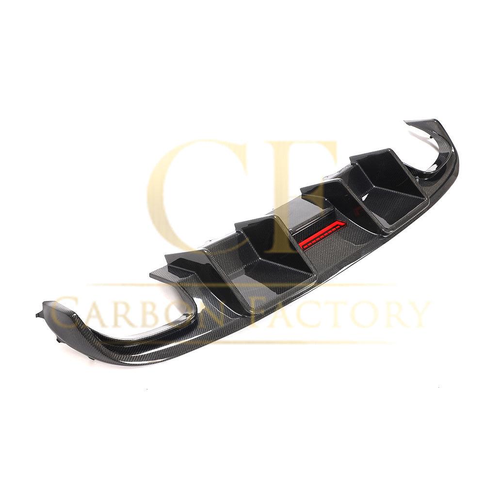 LED Style Carbon Fibre Rear Diffuser for Audi S4 A4 S Line B8 08-12-Carbon Factory