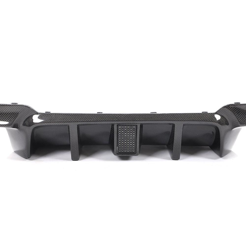 LED Style Carbon Fibre Rear Diffuser for BMW F10 5 Series 10-17-Carbon Factory