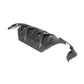 LED Style Carbon Fibre Rear Diffuser for BMW F10 5 Series 10-17-Carbon Factory