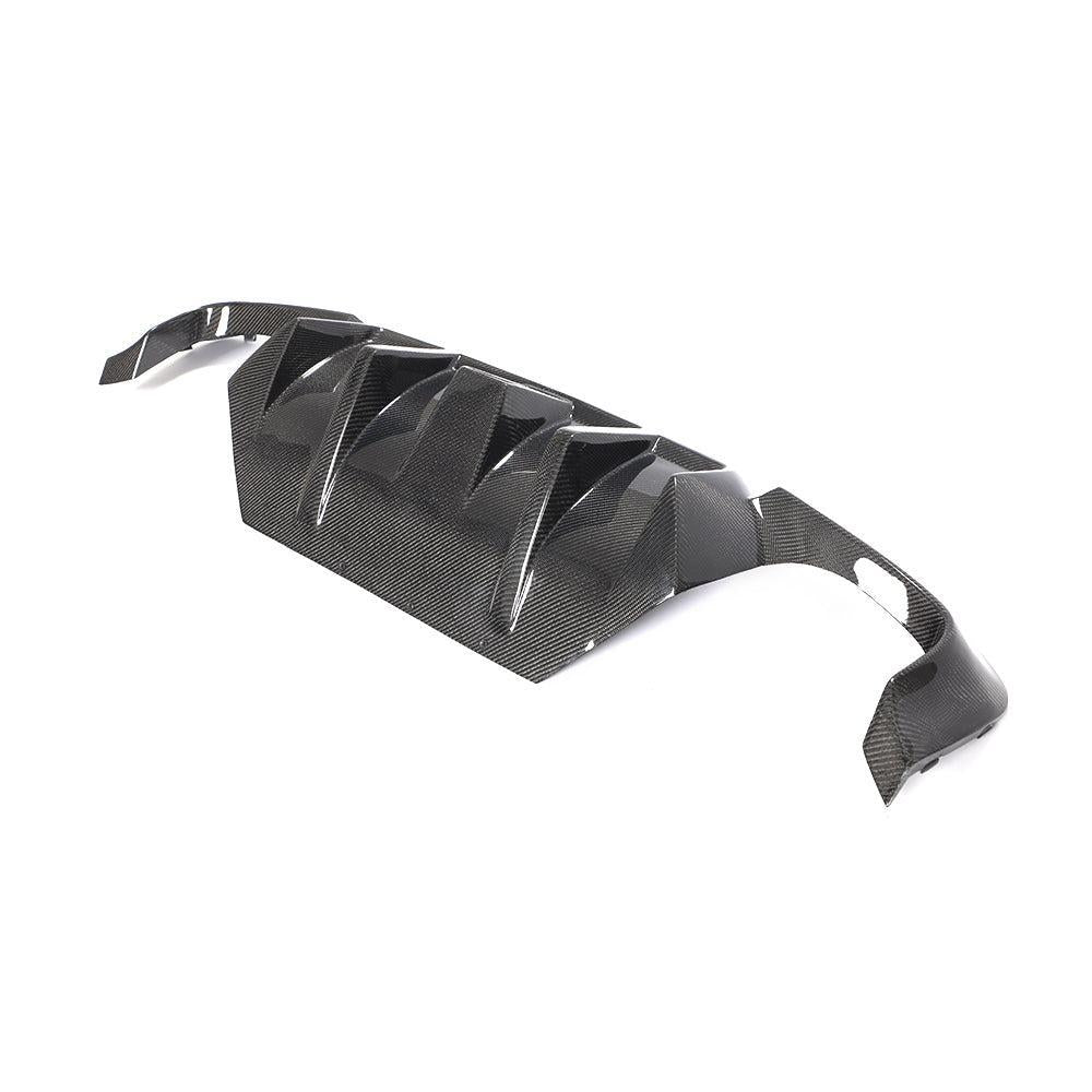 LED Style Carbon Fibre Rear Diffuser for BMW F10 5 Series 10-17-Carbon Factory