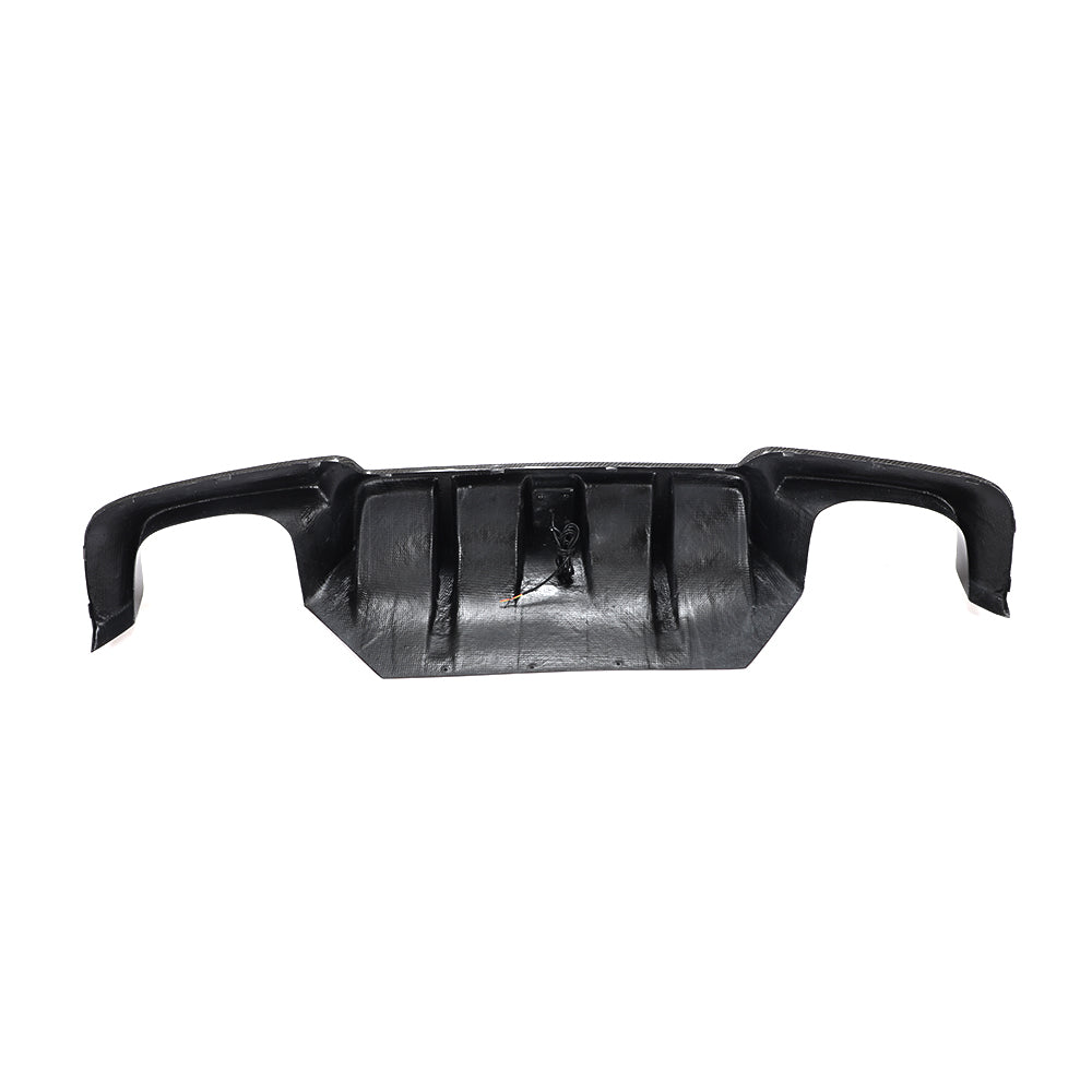 LED Style Carbon Fibre Rear Diffuser for BMW F10 5 Series 10-17-Carbon Factory