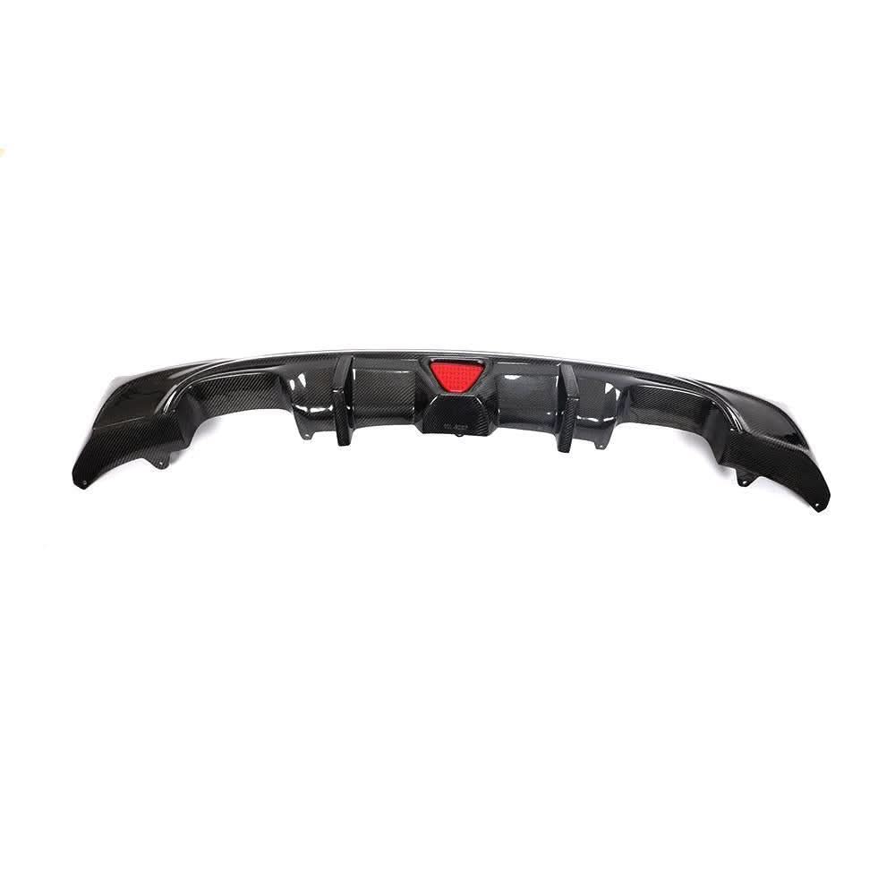 LED Style Carbon Fibre Rear Diffuser for BMW F22 2 Series M Sport 14-21 - Carbon Factory