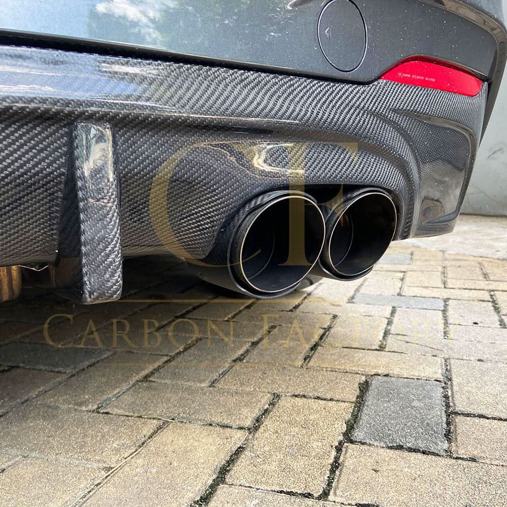 LED Style Carbon Fibre Rear Diffuser for BMW F22 2 Series M Sport 14-21 - Carbon Factory