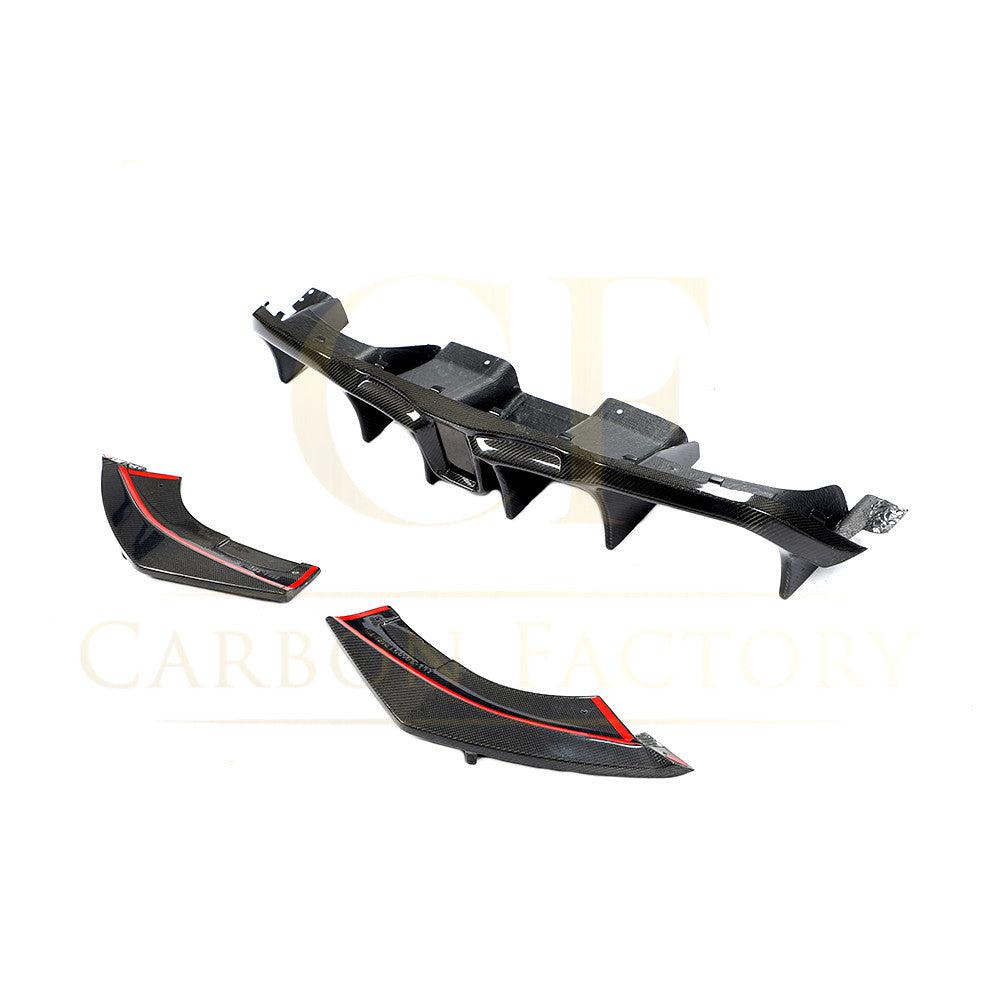 LED Style Carbon Fibre Rear Diffuser for BMW F87 F87C M2 16-21-Carbon Factory
