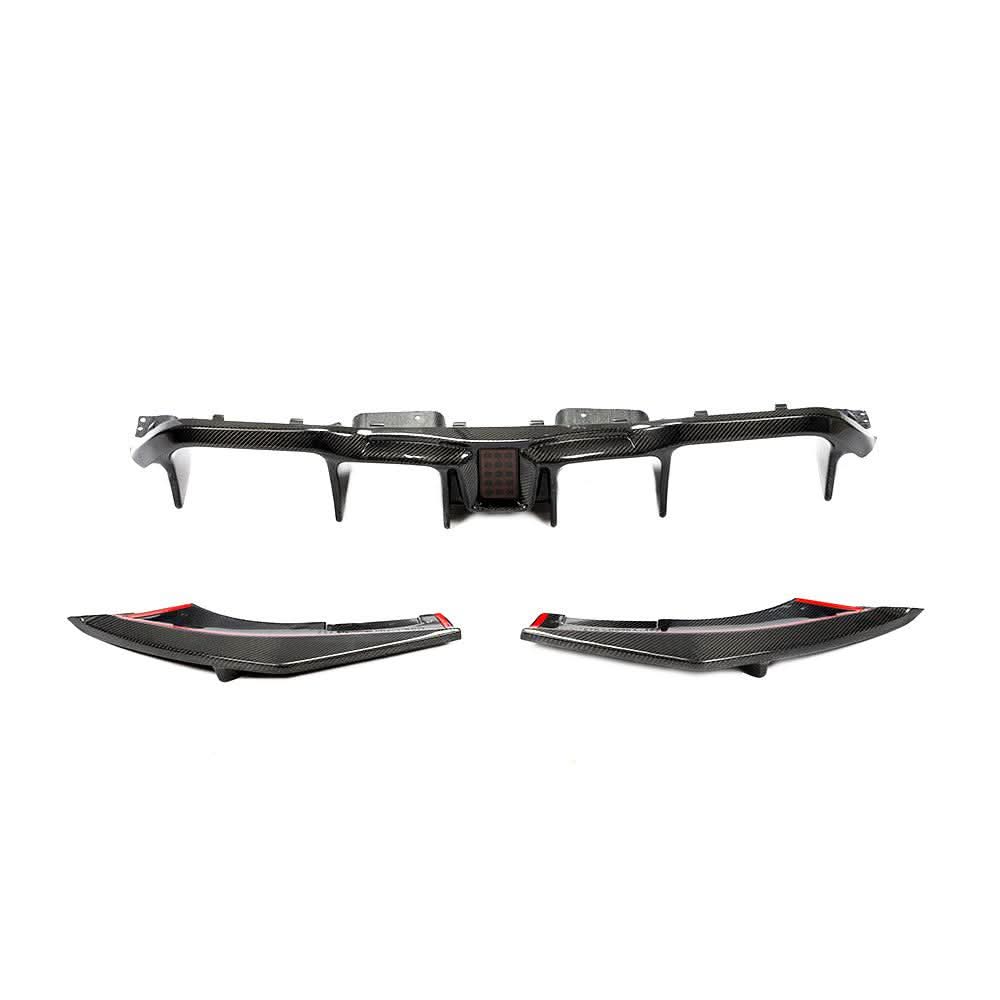 LED Style Carbon Fibre Rear Diffuser for BMW F87 F87C M2 16-21 - Carbon Factory