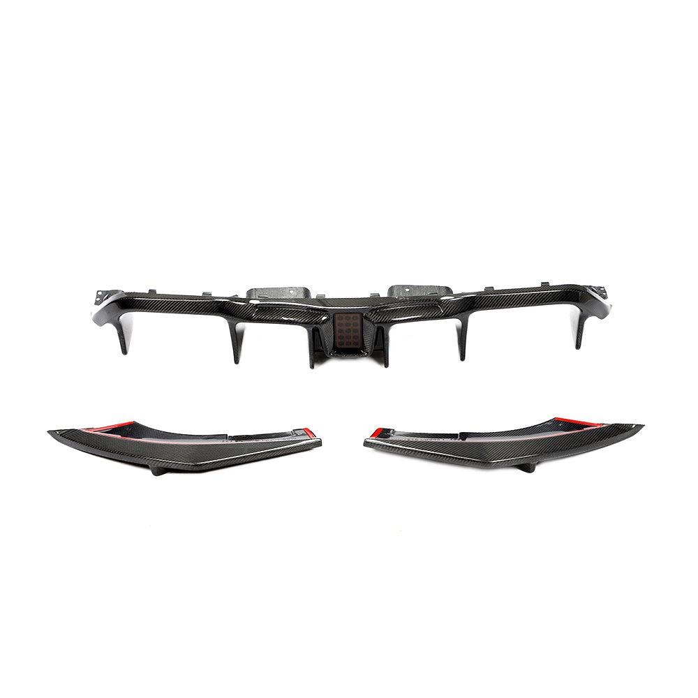 LED Style Carbon Fibre Rear Diffuser for BMW F87 F87C M2 16-21-Carbon Factory