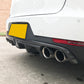 LED Style Carbon Fibre Rear Diffuser for Porsche Macan 14-20-Carbon Factory
