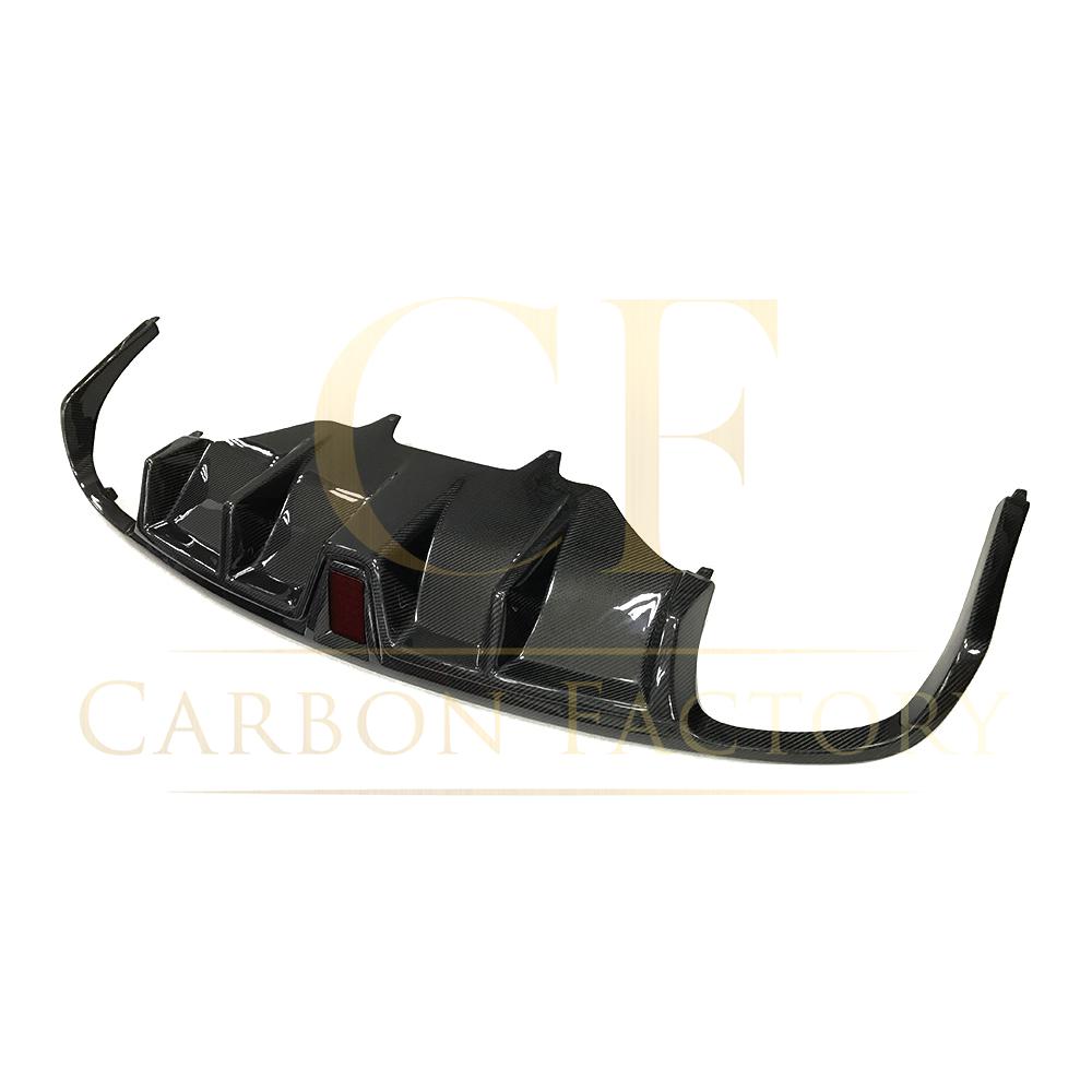 LED Style Carbon Fibre Rear Diffuser for Porsche Macan 14-20-Carbon Factory