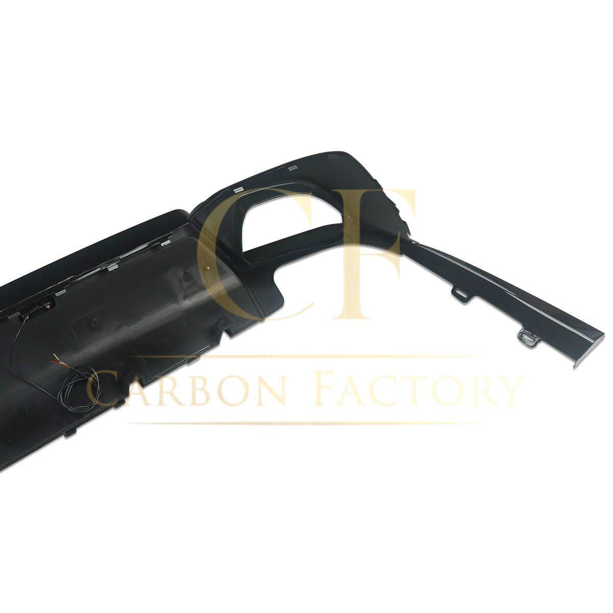 LED Style Gloss Black Rear Diffuser Quad Exhaust for BMW 3 Series G20 G21 Pre-LCI 19-22 - Carbon Factory