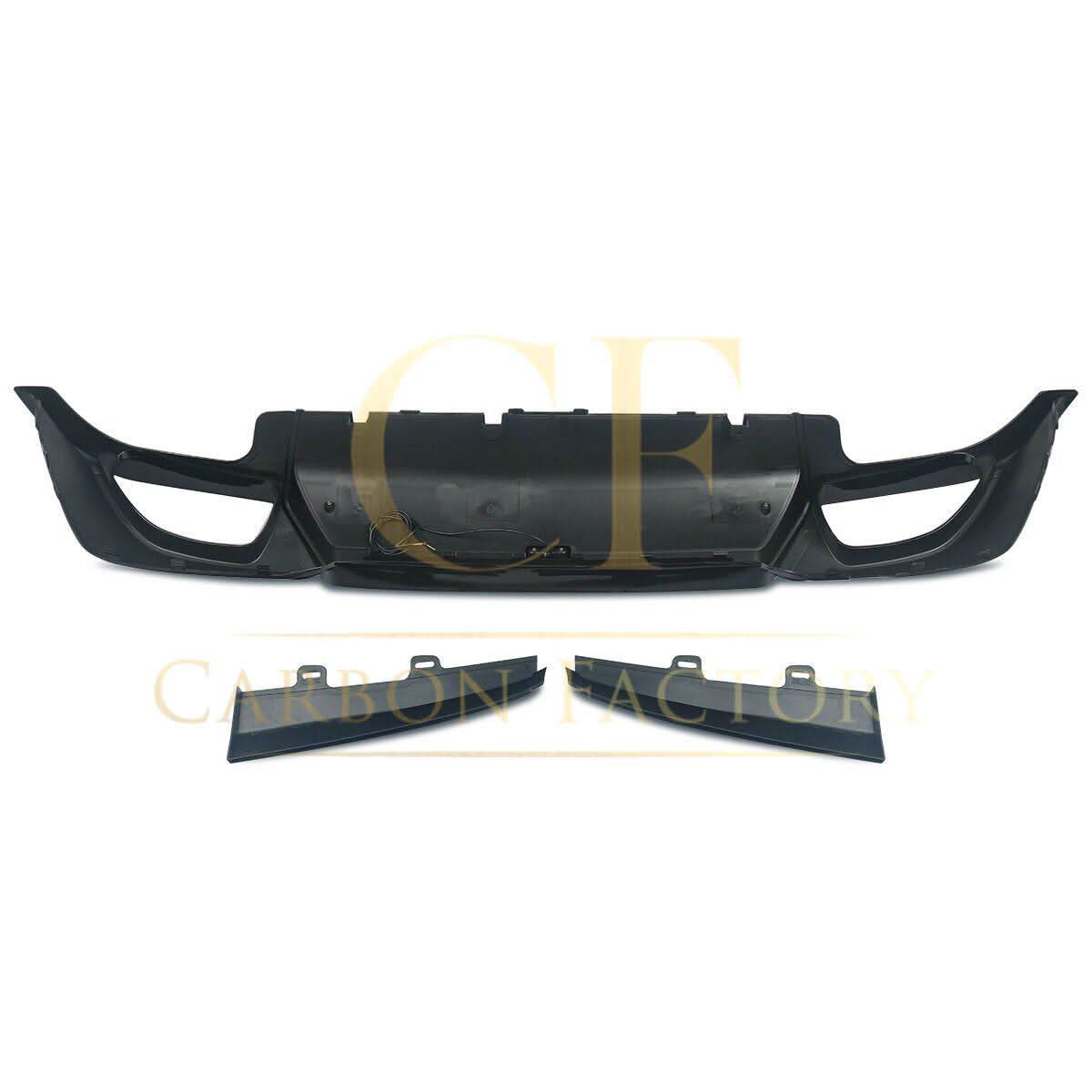 LED Style Gloss Black Rear Diffuser Quad Exhaust for BMW 3 Series G20 G21 Pre-LCI 19-22 - Carbon Factory