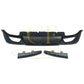 LED Style Gloss Black Rear Diffuser Quad Exhaust for BMW 3 Series G20 G21 Pre-LCI 19-22-Carbon Factory
