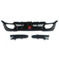 LED Style Gloss Black Rear Diffuser Quad Exhaust for BMW 3 Series G20 G21 Pre-LCI 19-22-Carbon Factory