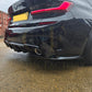 LED Style Gloss Black Rear Diffuser Quad Exhaust for BMW 3 Series G20 G21 Pre-LCI 19-22-Carbon Factory