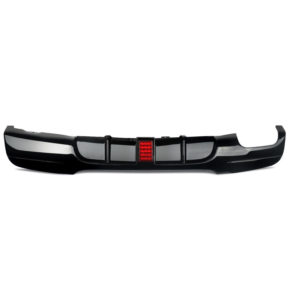 LED Style Gloss Black Rear Diffuser Twin Exhaust for BMW E90 E91 3 Series 05-13-Carbon Factory