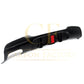 LED Style Gloss Black Rear Diffuser Twin Exhaust for BMW E92 E93 3 Series 05-13-Carbon Factory