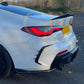 LED Style Gloss Black Rear Diffuser for BMW 4 Series G22 G23 20-Present-Carbon Factory