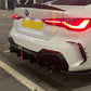 LED Style Gloss Black Rear Diffuser for BMW 4 Series G22 G23 20-Present-Carbon Factory