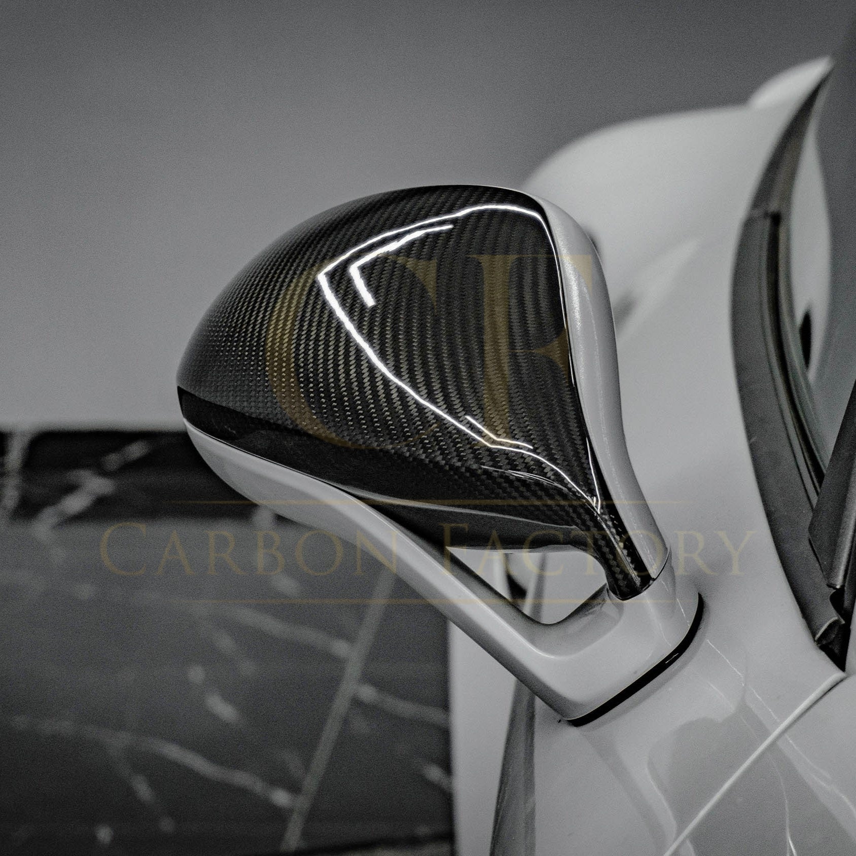 Pre-Preg Carbon Fibre Mirror Covers for Porsche 991 911 RS LHD 11-15 - Carbon Factory