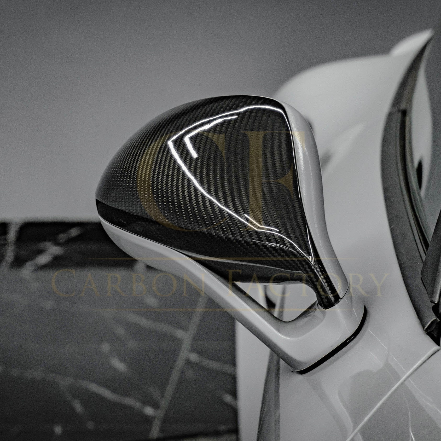 Pre-Preg Carbon Fibre Mirror Covers for Porsche 991 911 RS LHD 11-15 - Carbon Factory