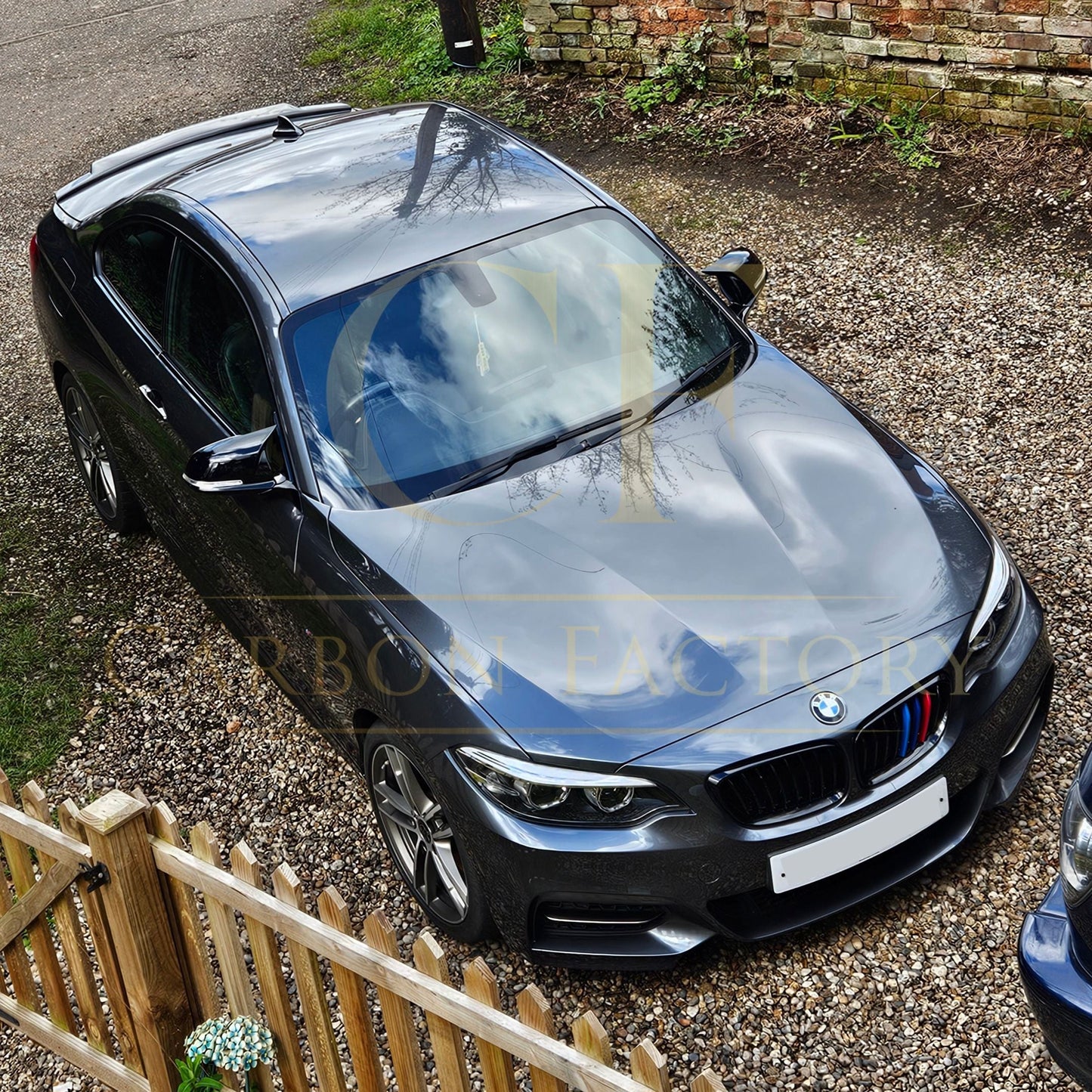 M4 Style Gloss Black Replacement Mirror Covers for BMW 1 2 3 4 Series-Carbon Factory