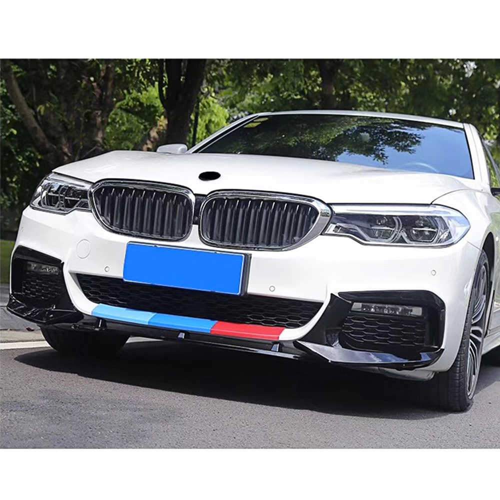 M5 Style Gloss Black Front Splitter for BMW G30 5 Series Pre-LCI 17-20-Carbon Factory