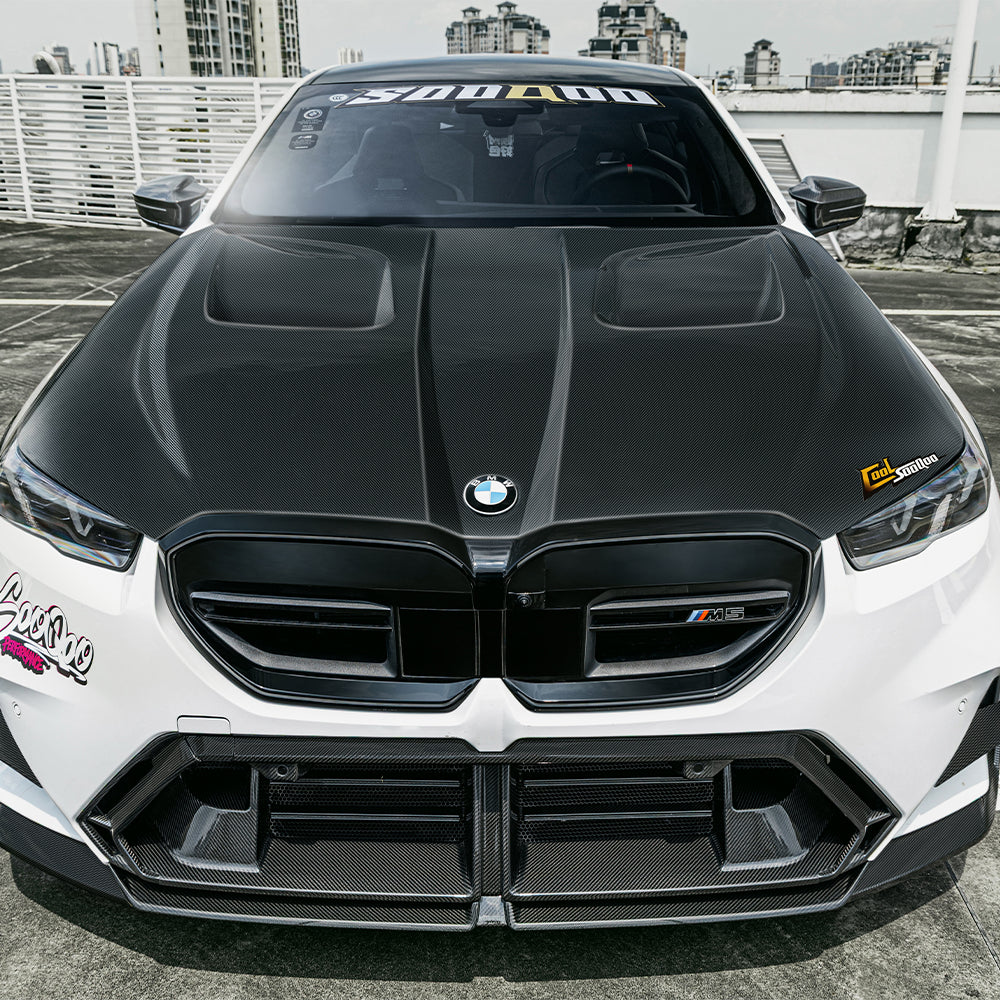 SQ Style Pre-Preg Carbon Fibre Bonnet for BMW G90 G99 M5 & G60 5 Series 24-Present - Carbon Factory
