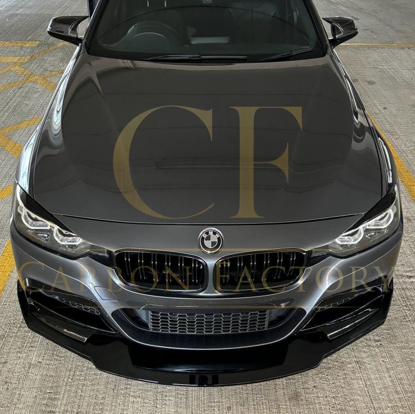 MAD Style Gloss Black Front Splitter for BMW F30 F31 3 Series M Sport 12-19-Carbon Factory