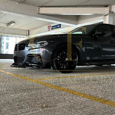 MAD Style Gloss Black Front Splitter for BMW F30 F31 3 Series M Sport 12-19-Carbon Factory