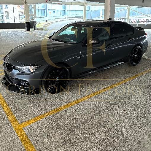 MAD Style Gloss Black Front Splitter for BMW F30 F31 3 Series M Sport 12-19-Carbon Factory