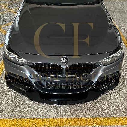 MAD Style Gloss Black Front Splitter for BMW F30 F31 3 Series M Sport 12-19-Carbon Factory