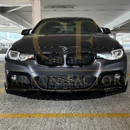 MAD Style Gloss Black Front Splitter for BMW F30 F31 3 Series M Sport 12-19-Carbon Factory