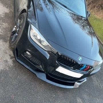 MAD Style Gloss Black Front Splitter for BMW F30 F31 3 Series M Sport 12-19-Carbon Factory