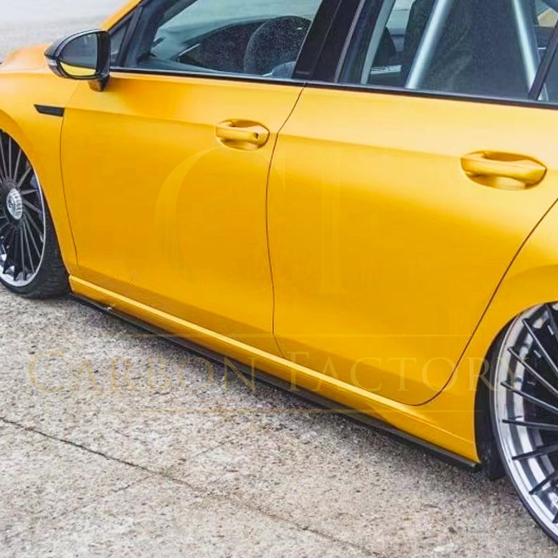 MAX Style Gloss Black Side Skirts for VW Golf MK8 21-23-Carbon Factory