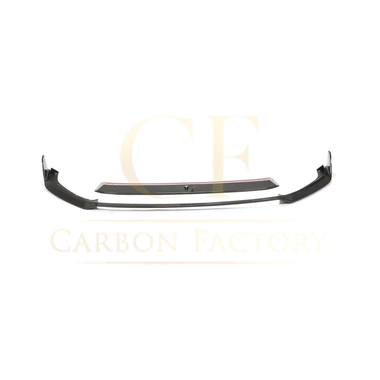 MK Style Carbon Fibre Front Splitter for VW Golf MK7.5 GTI 18-20-Carbon Factory
