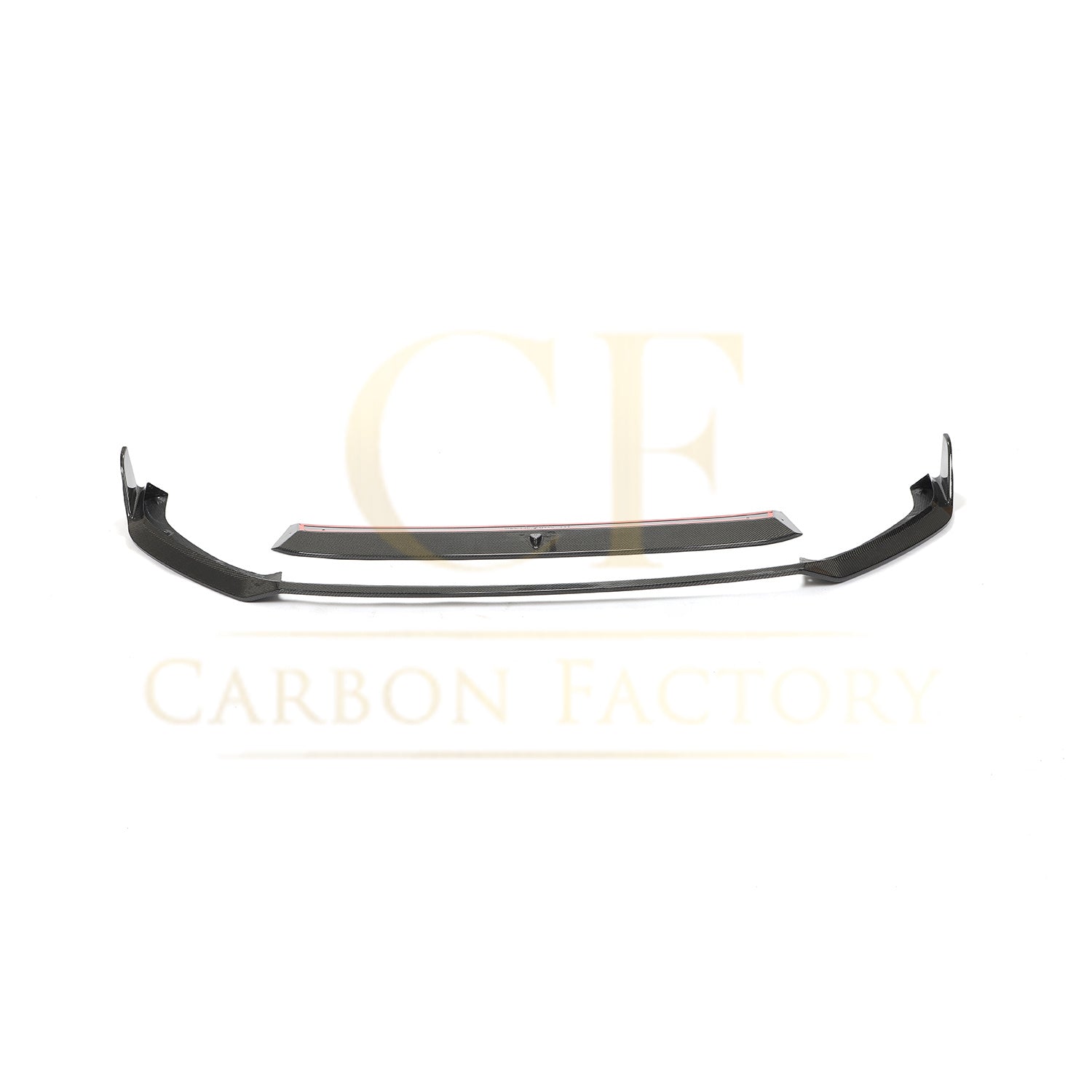 MK Style Carbon Fibre Front Splitter for VW Golf MK7.5 GTI 18-20-Carbon Factory