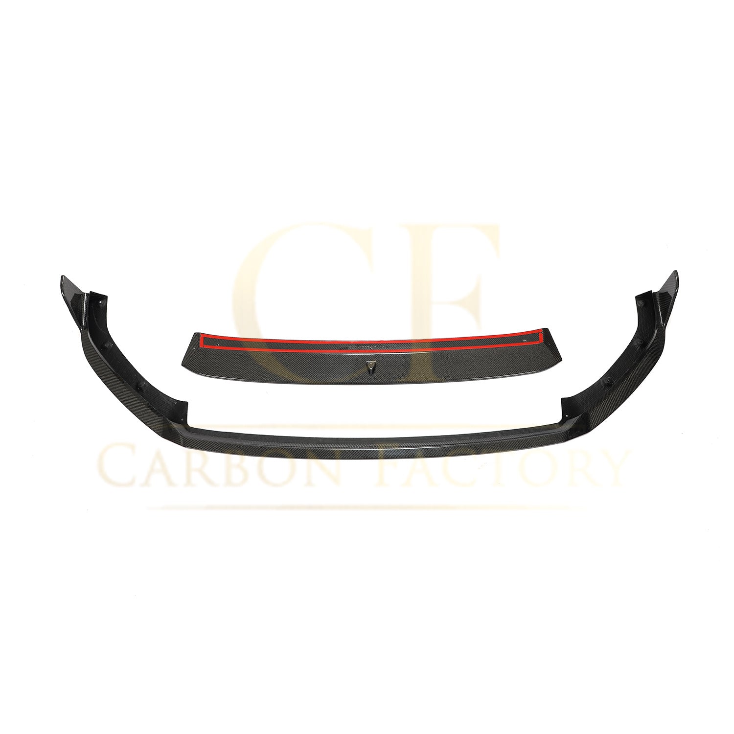 MK Style Carbon Fibre Front Splitter for VW Golf MK7.5 GTI 18-20-Carbon Factory
