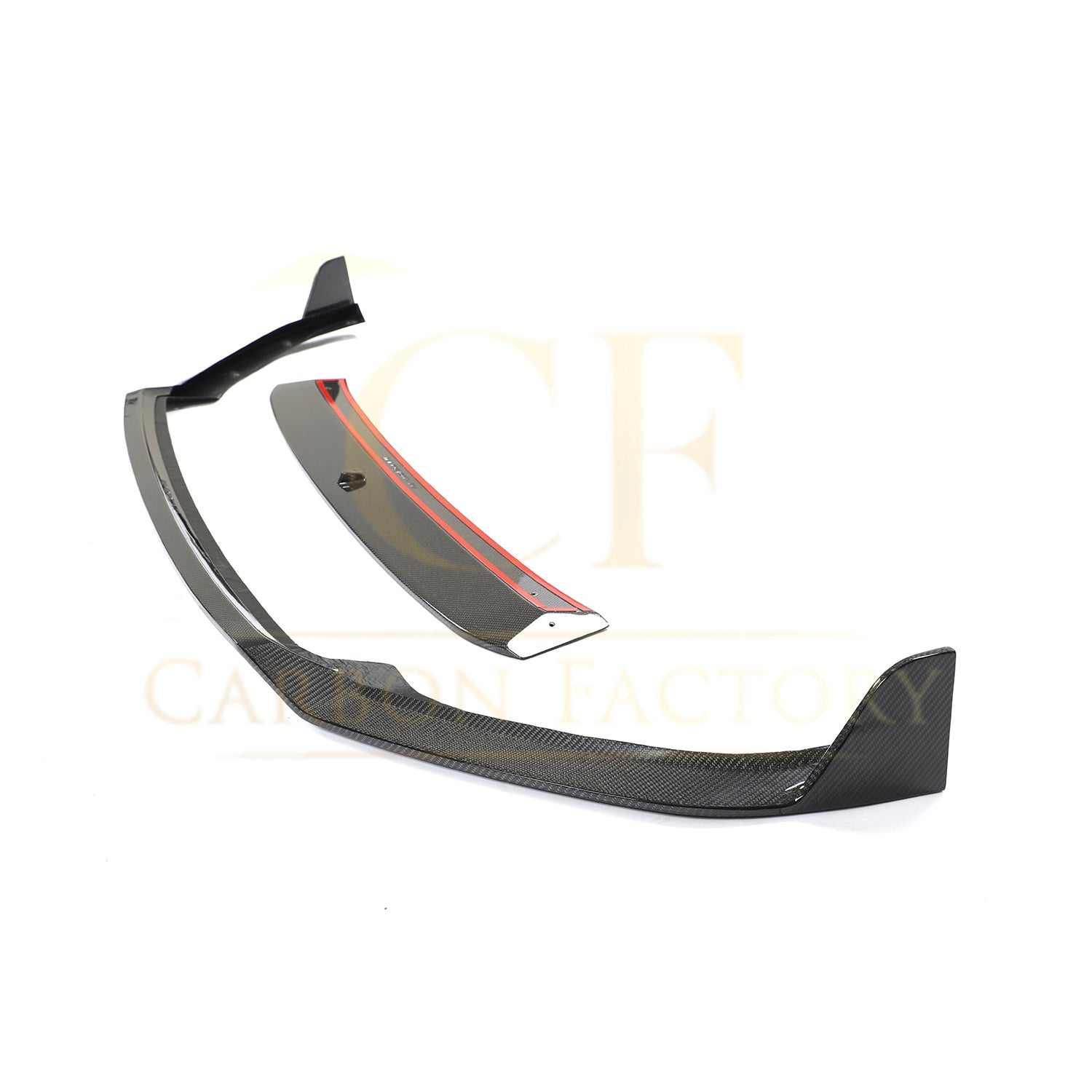 MK Style Carbon Fibre Front Splitter for VW Golf MK7.5 GTI 18-20-Carbon Factory