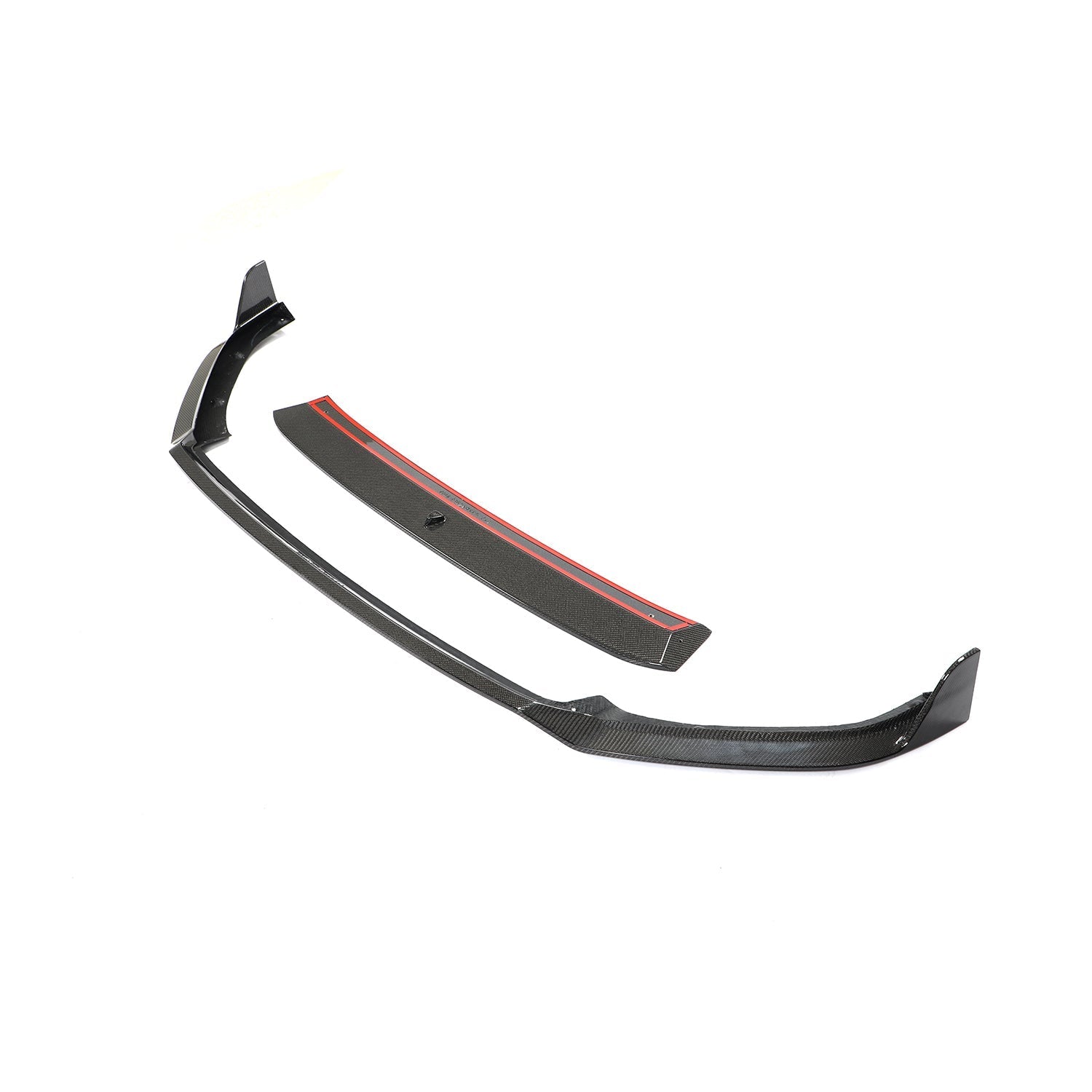 MK Style Carbon Fibre Front Splitter for VW Golf MK7.5 GTI 18-20-Carbon Factory