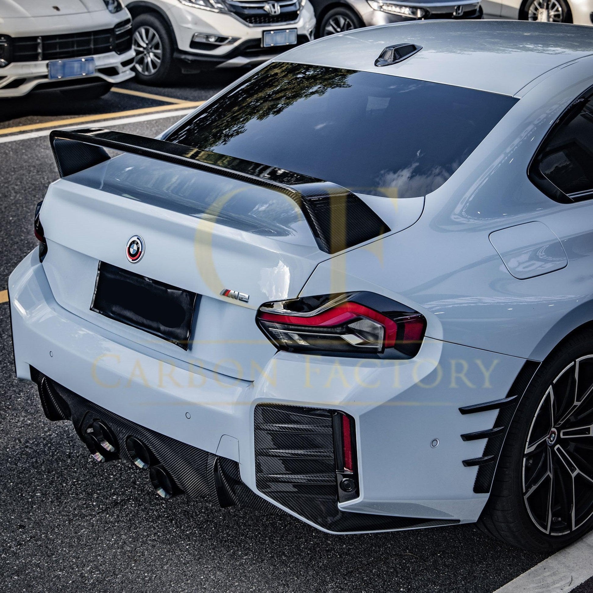 MP Style 2 Pre-Preg Carbon Fibre Boot Spoiler for BMW G87 M2 G42 2 Series 23-Present-Carbon Factory