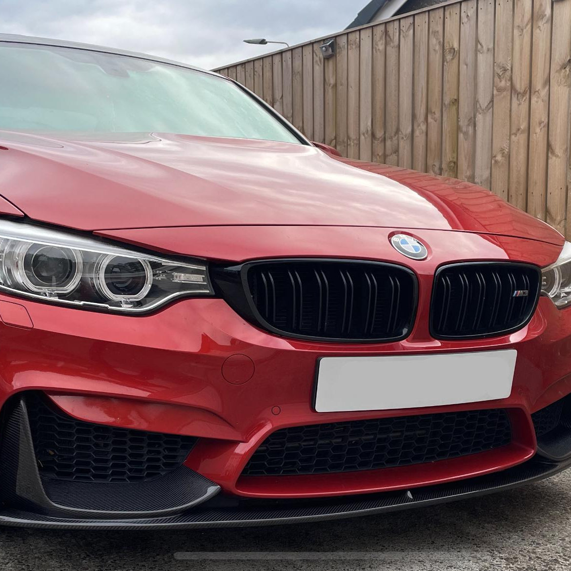 MP Style Carbon Fibre Front Splitter 1 Piece Design for BMW F80 M3 F82 F83 M4 14-20 - Carbon Factory