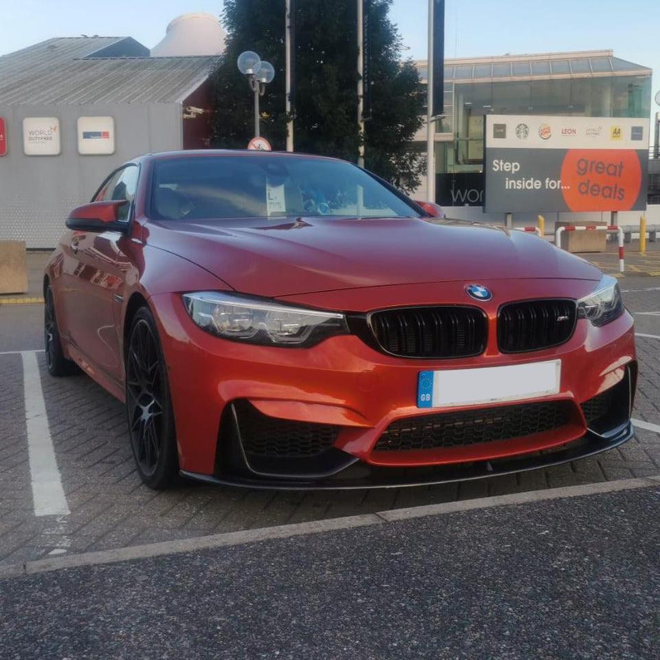 MP Style Carbon Fibre Front Splitter 3 Pieces Design for BMW F80 M3 F82 F83 M4 14-20-Carbon Factory