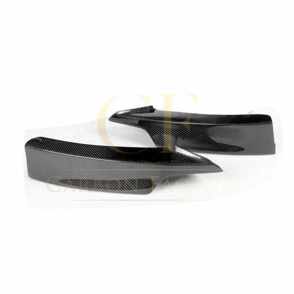 MP Style Carbon Fibre Front Splitter Covers for BMW F30 F31 3 Series M Sport 12-19-Carbon Factory