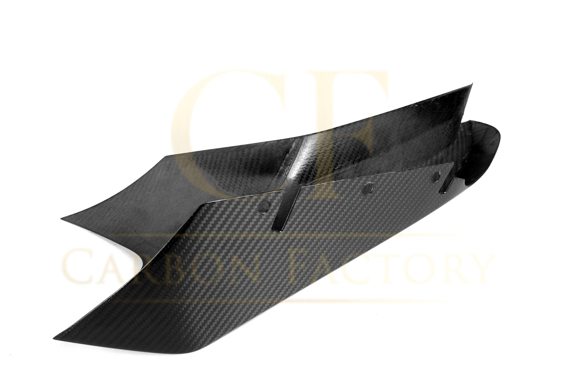 MP Style Carbon Fibre Front Splitter Covers for BMW F90 M5 Pre-LCI 17-20-Carbon Factory