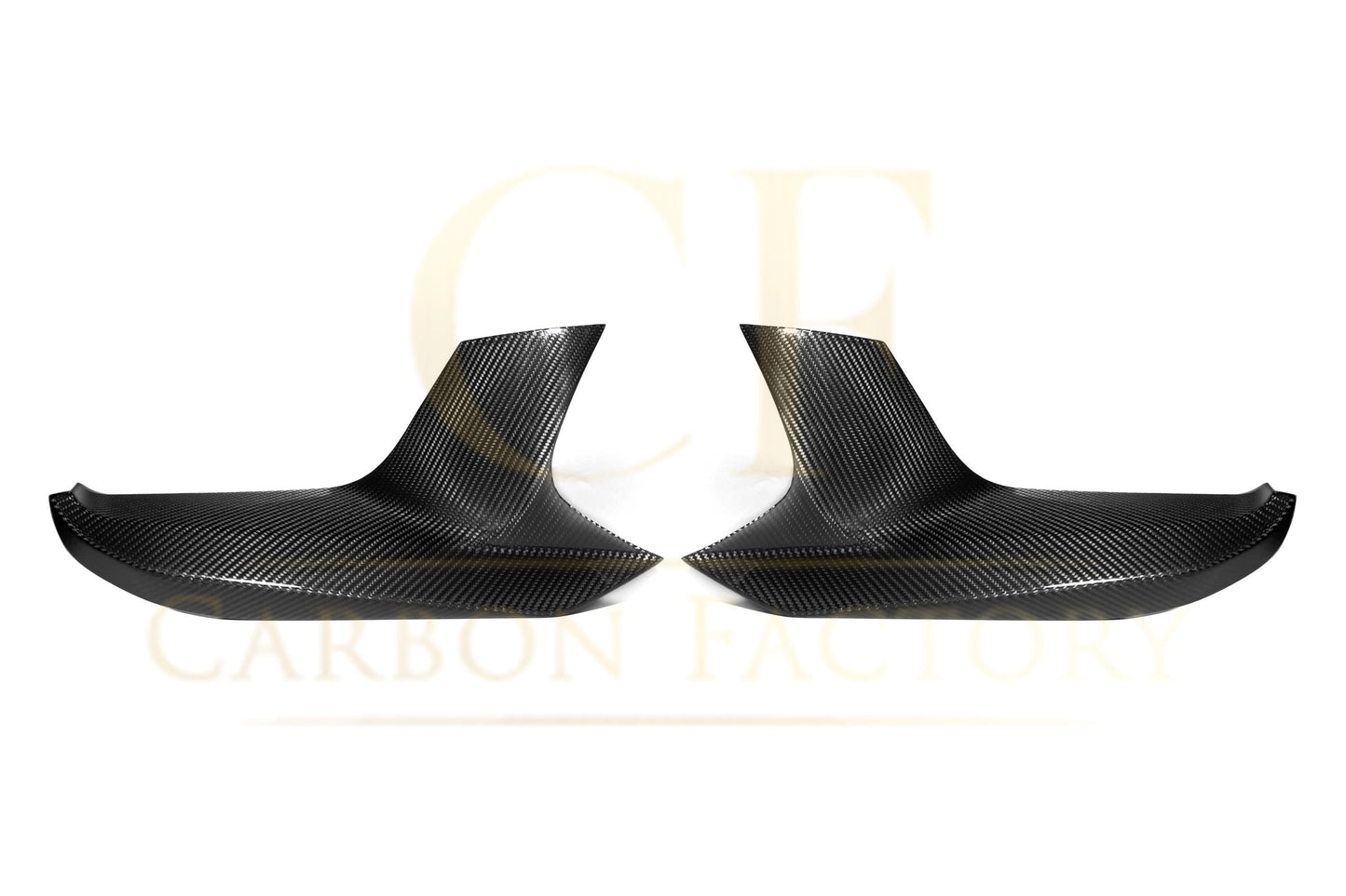 MP Style Carbon Fibre Front Splitter Covers for BMW F90 M5 Pre-LCI 17-20-Carbon Factory