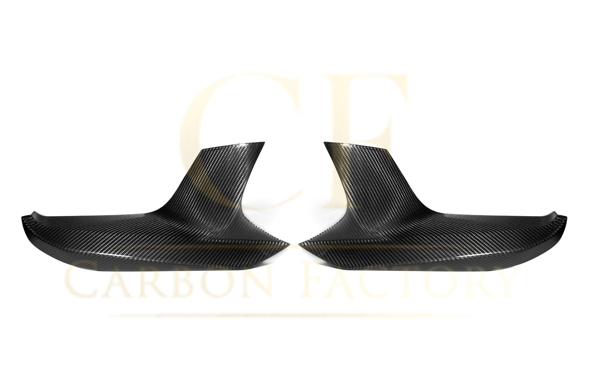 MP Style Carbon Fibre Front Splitter Covers for BMW F90 M5 Pre-LCI 17-20-Carbon Factory