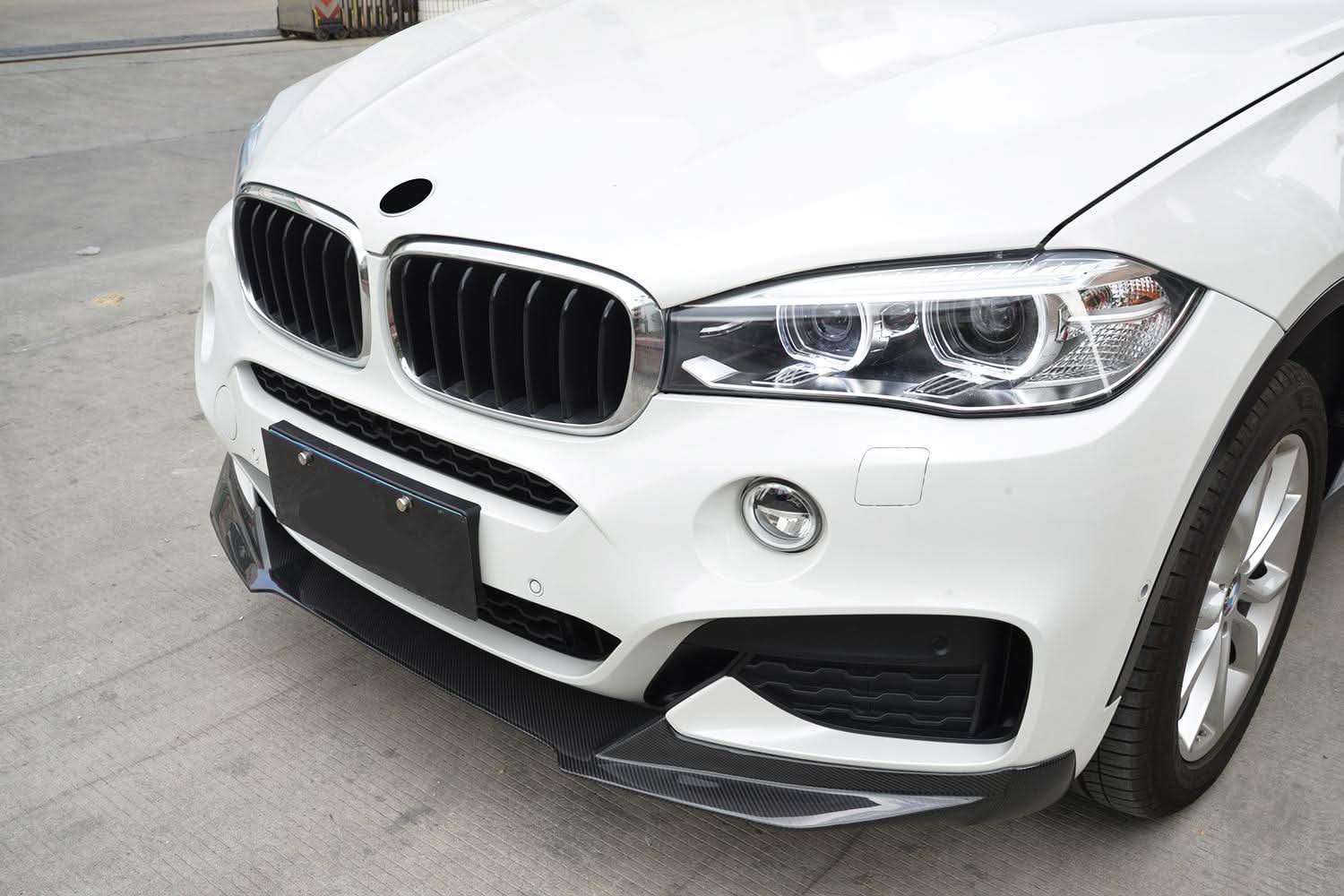 MP Style Carbon Fibre Front Splitter for BMW F16 X6 14-18 - Carbon Factory