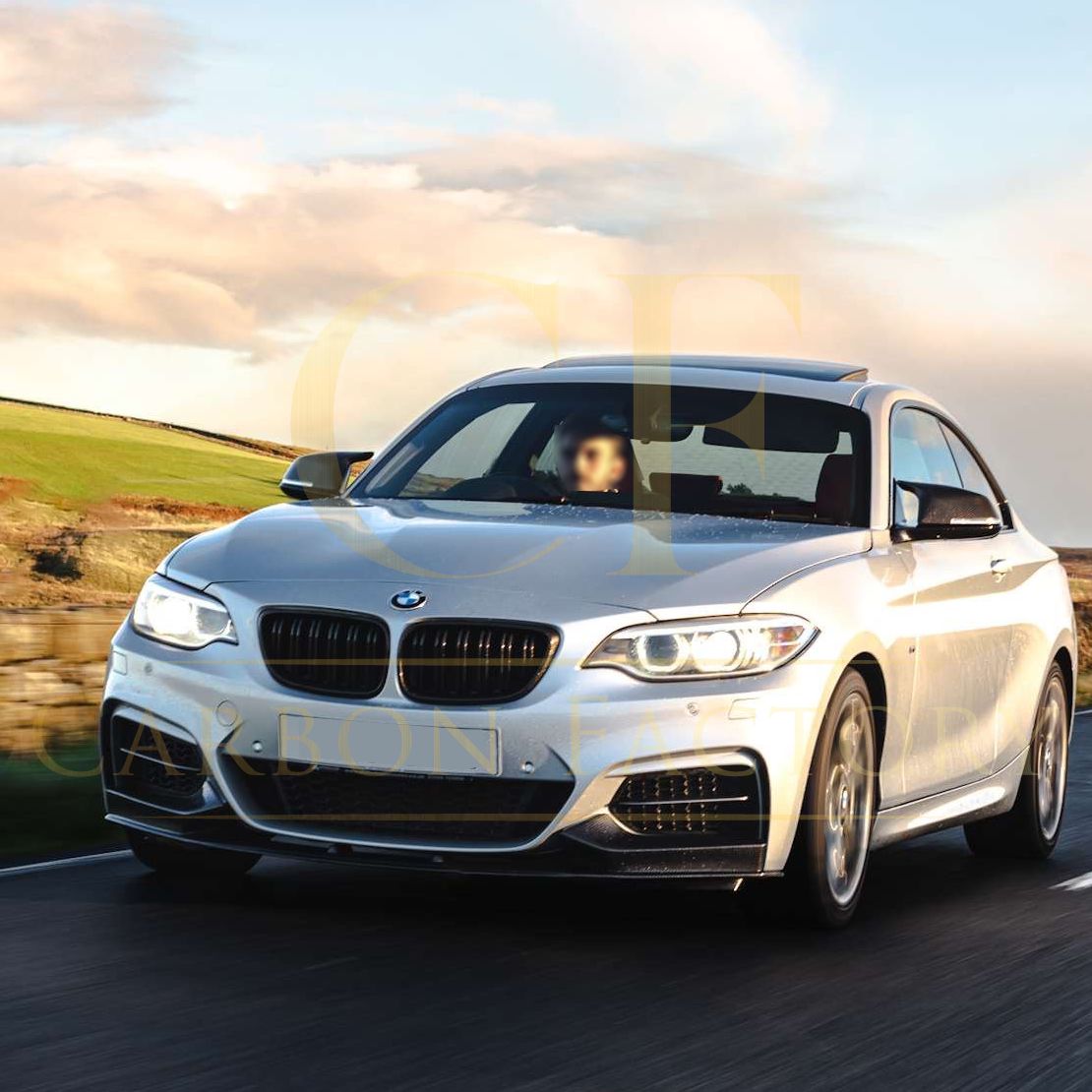 MP Style Carbon Fibre Front Splitter for BMW F22 2 Series M Sport 14-21-Carbon Factory