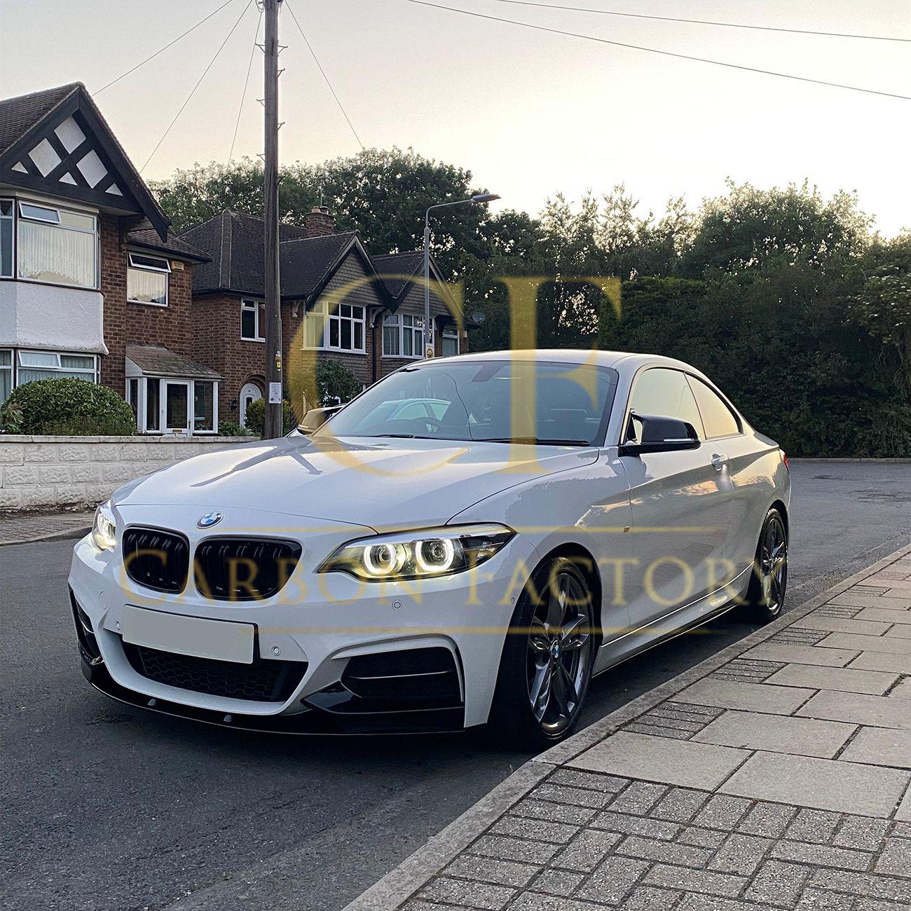 MP Style Carbon Fibre Front Splitter for BMW F22 2 Series M Sport 14-21-Carbon Factory