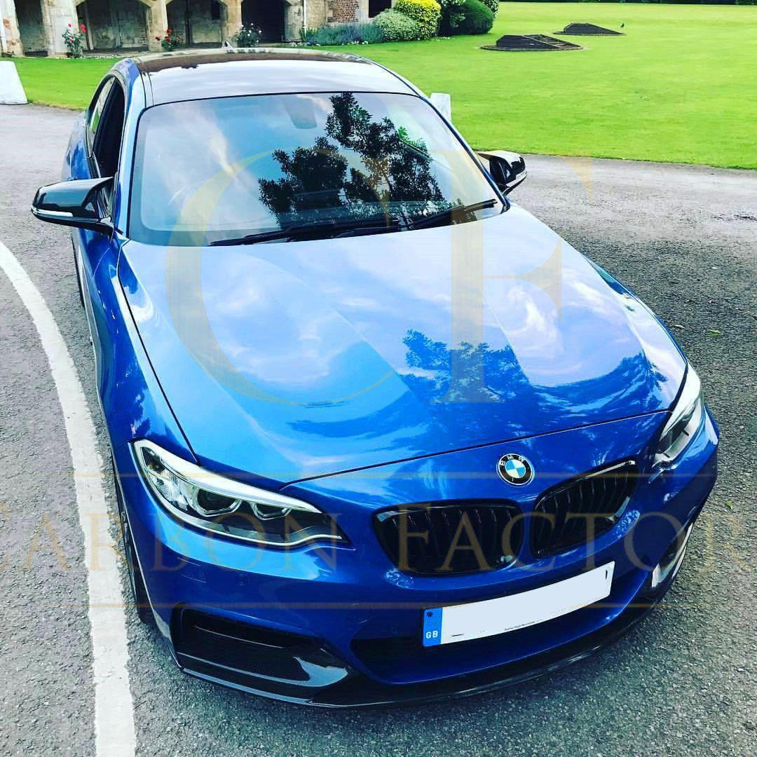 MP Style Carbon Fibre Front Splitter for BMW F22 2 Series M Sport 14-21-Carbon Factory