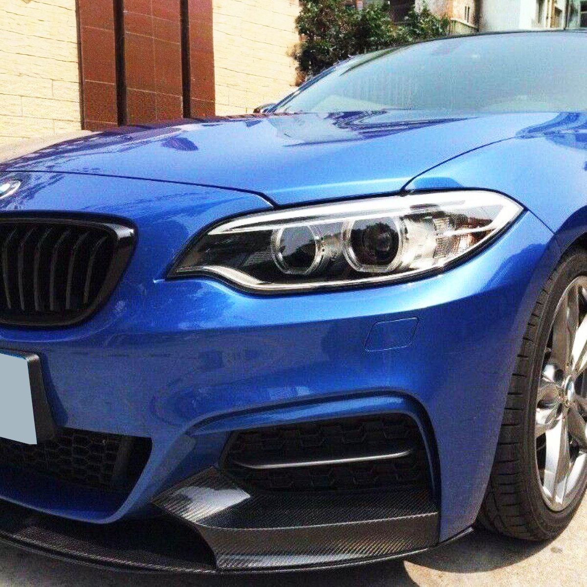 MP Style Carbon Fibre Front Splitter for BMW F22 2 Series M Sport 14-21-Carbon Factory